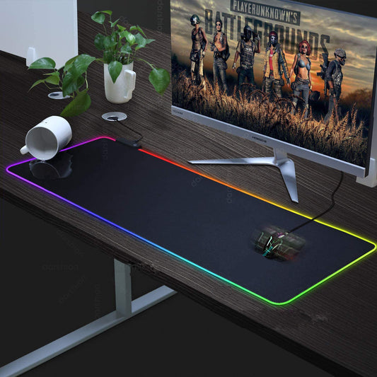 Luminous RGB Mouse Pad Luminous Symphony Game LED Rubber Table Mat